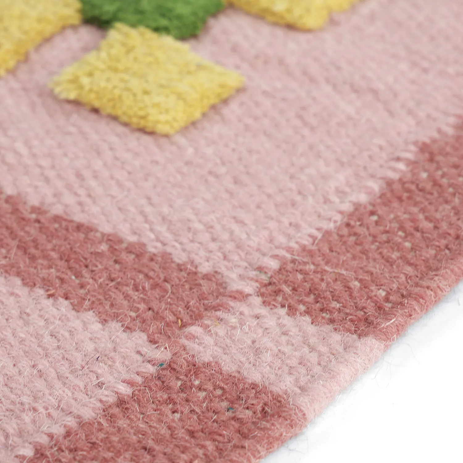 Dywan wełniany - Lausanne Flatweave Tufted Premium (różowy)