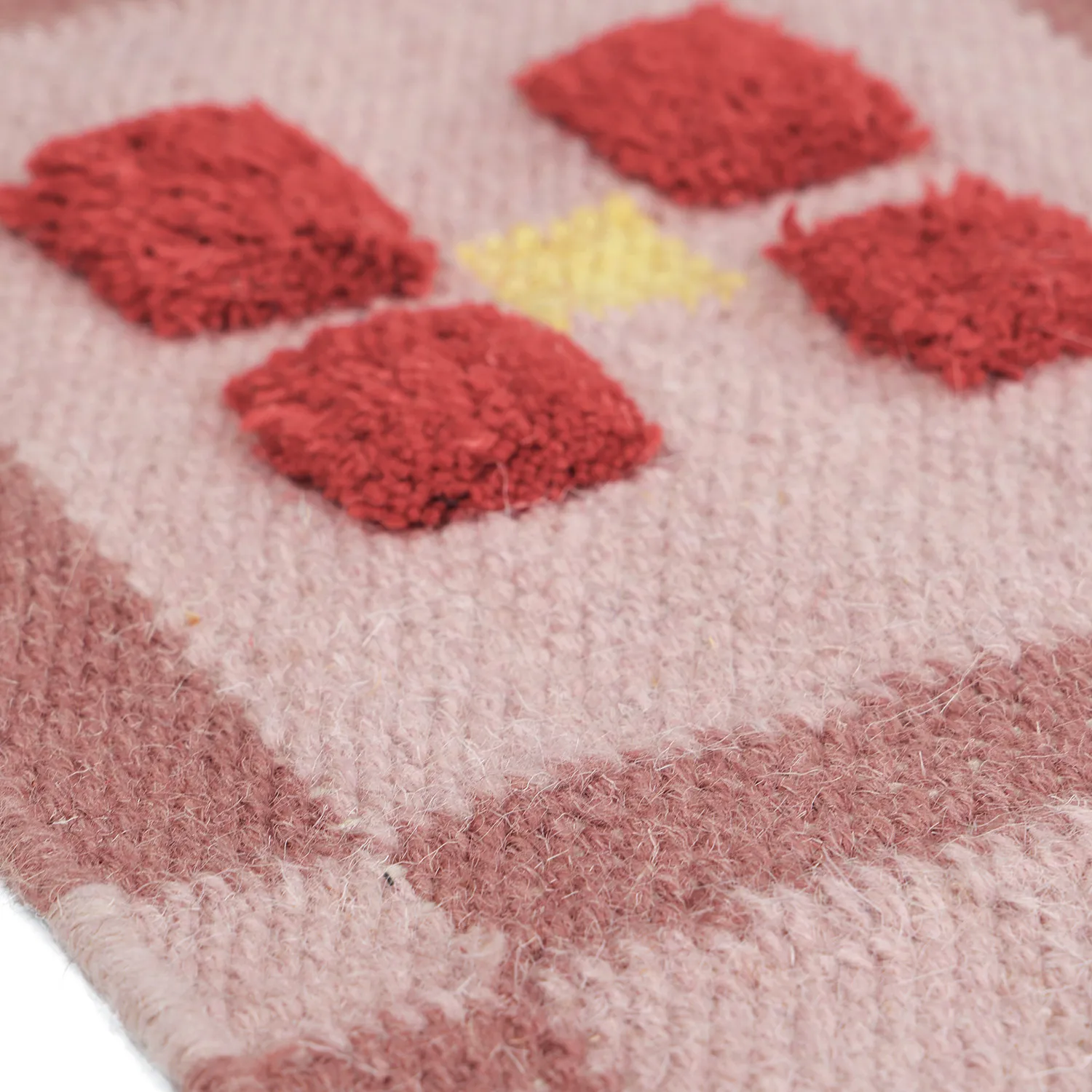 Dywan wełniany - Lausanne Flatweave Tufted Premium (różowy)