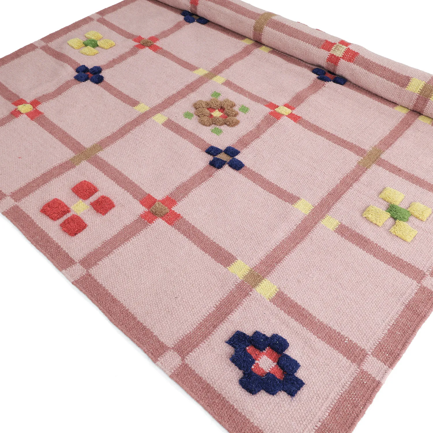 Dywan wełniany - Lausanne Flatweave Tufted Premium (różowy)