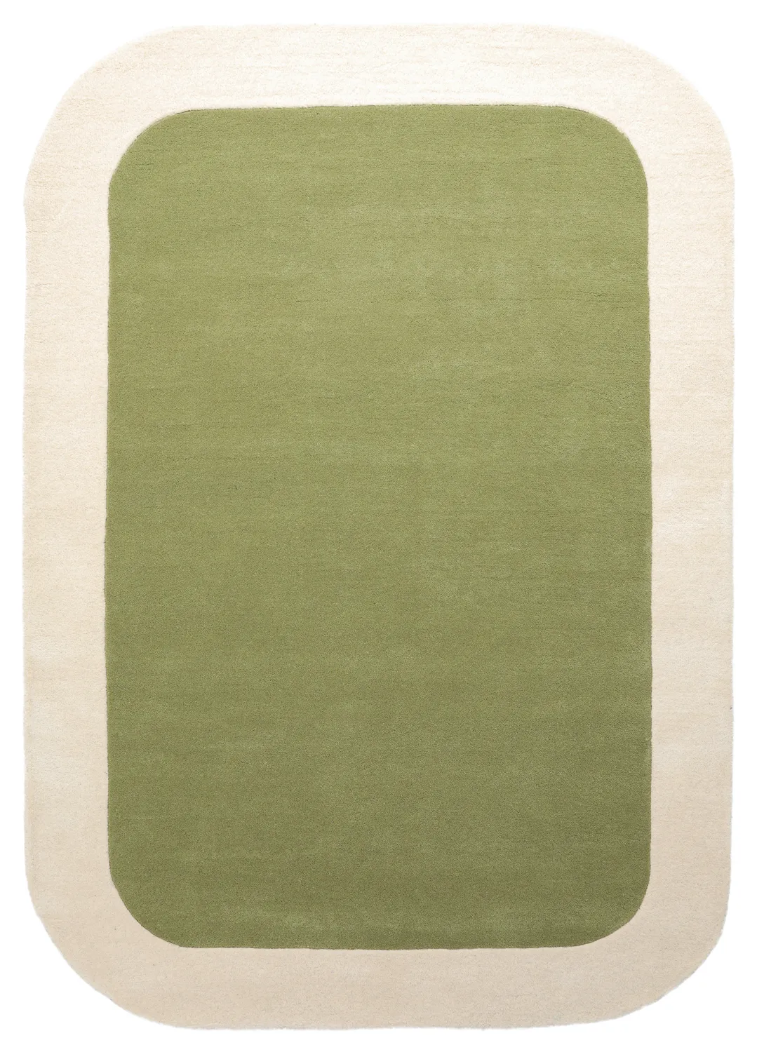 Dywan wełniany - Puri Hand Tufted Wool Premium (zielony/kremowy)