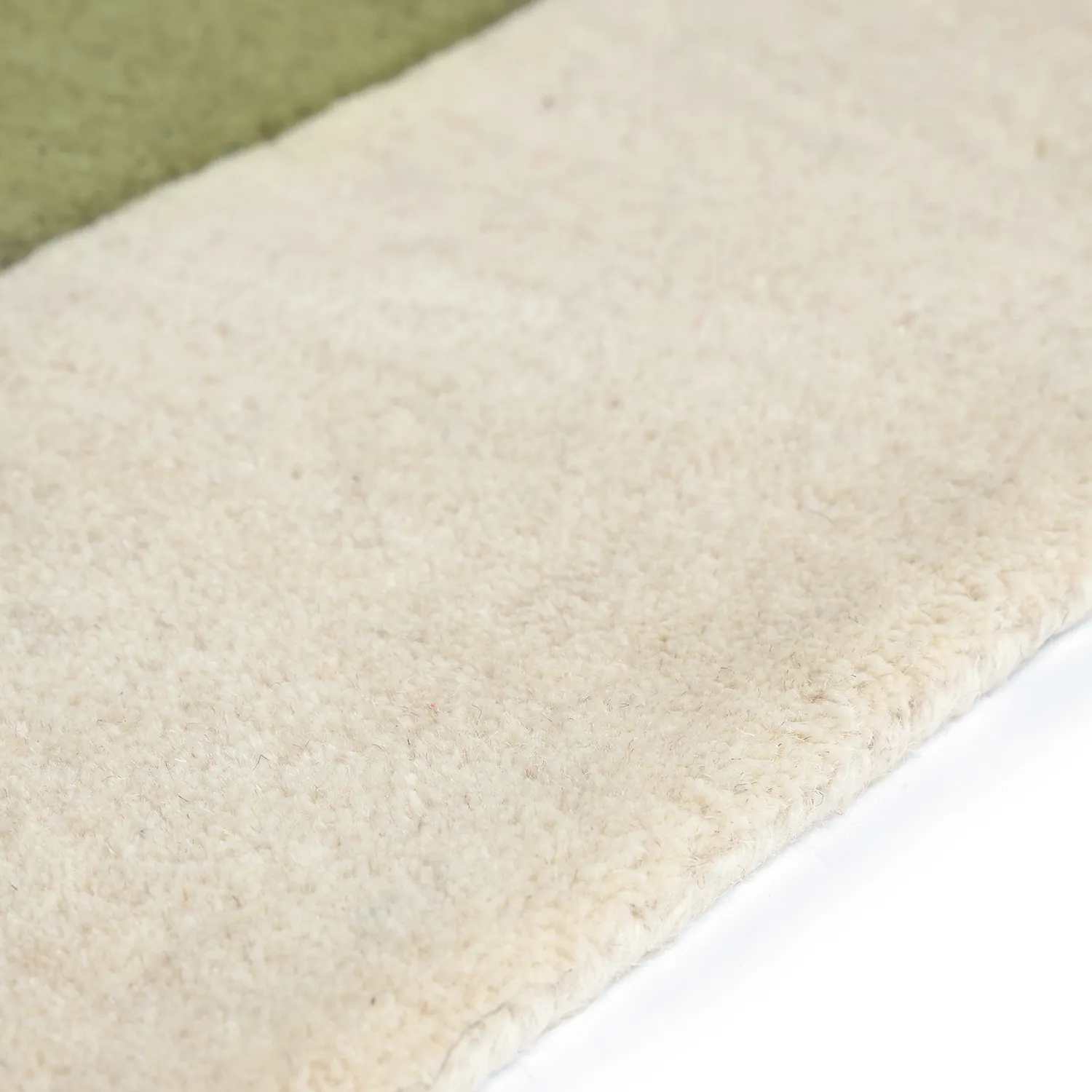 Dywan wełniany - Puri Hand Tufted Wool Premium (zielony/kremowy)