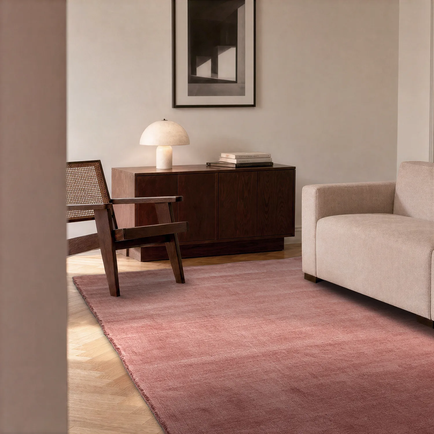 Dywan wełniany - Rozel Handloom Wool Premium (przygaszona czerwień)