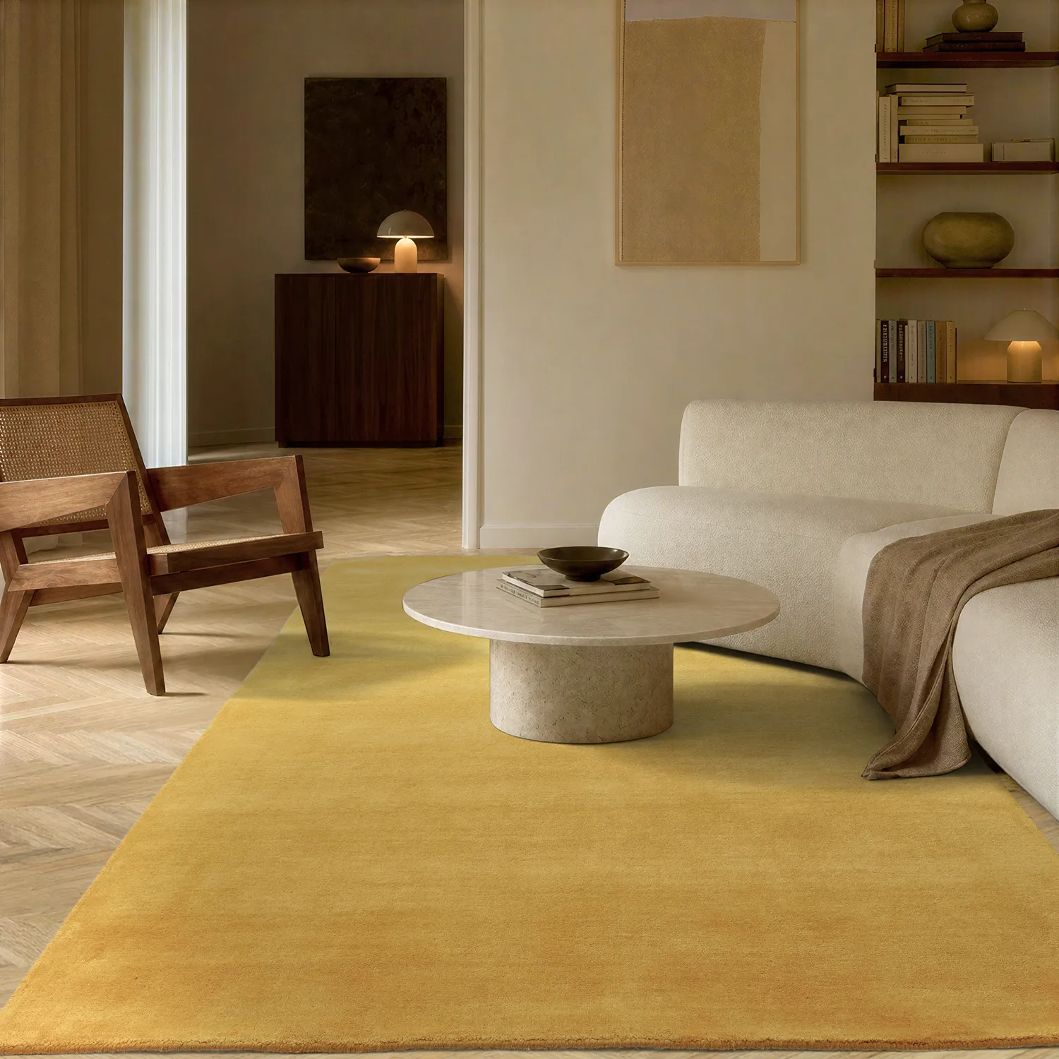 Dywan wełniany - Rozel Handloom Wool Premium (ochra)