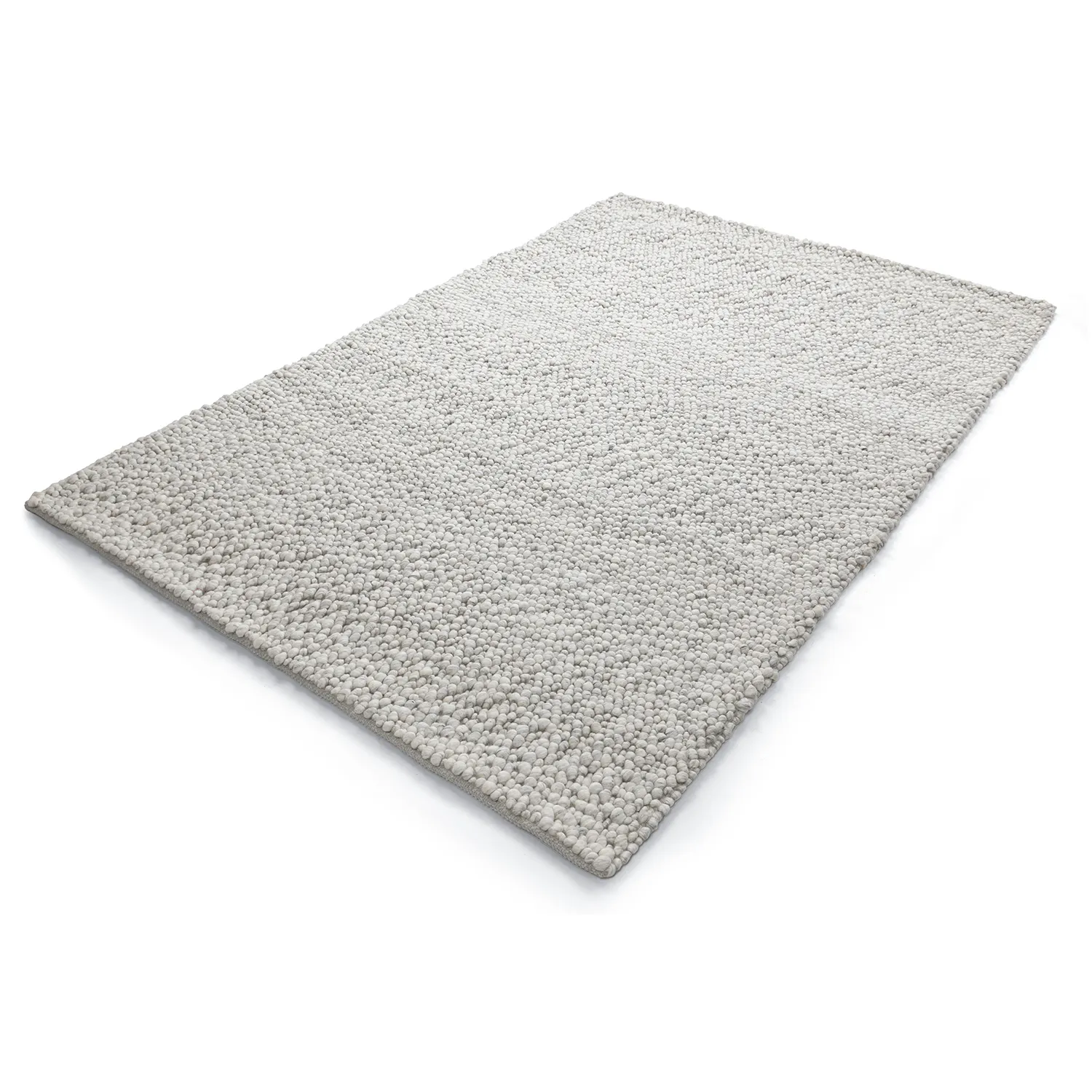 Dywan wełniany - Sala Irregular Wool Bubble (jasnoszary melanż)
