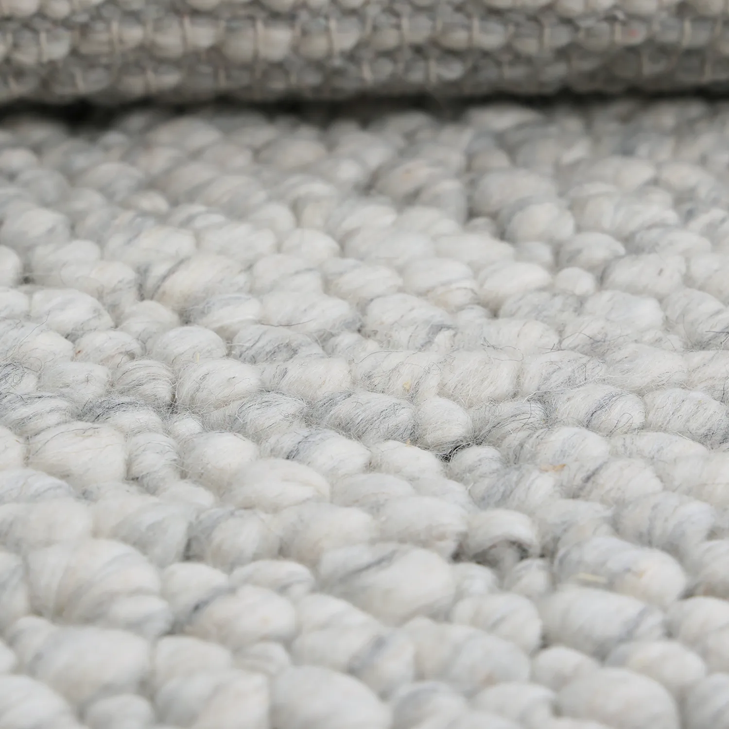 Dywan wełniany - Sala Irregular Wool Bubble (jasnoszary melanż)