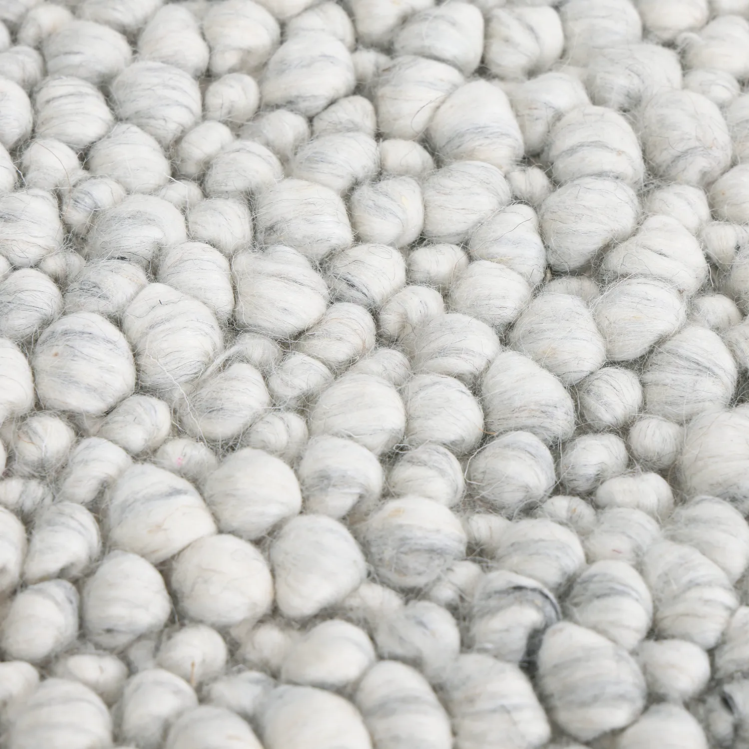 Dywan wełniany - Sala Irregular Wool Bubble (jasnoszary melanż)