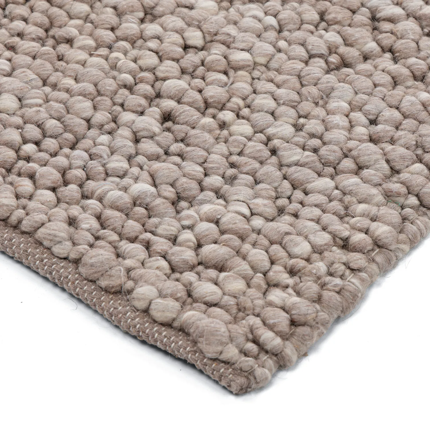 Dywan wełniany - Sala Irregular Wool Bubble (taupe/biały melanż)
