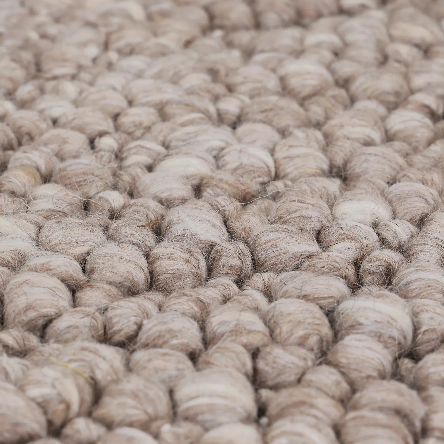 Dywan wełniany - Sala Irregular Wool Bubble (taupe/biały melanż)