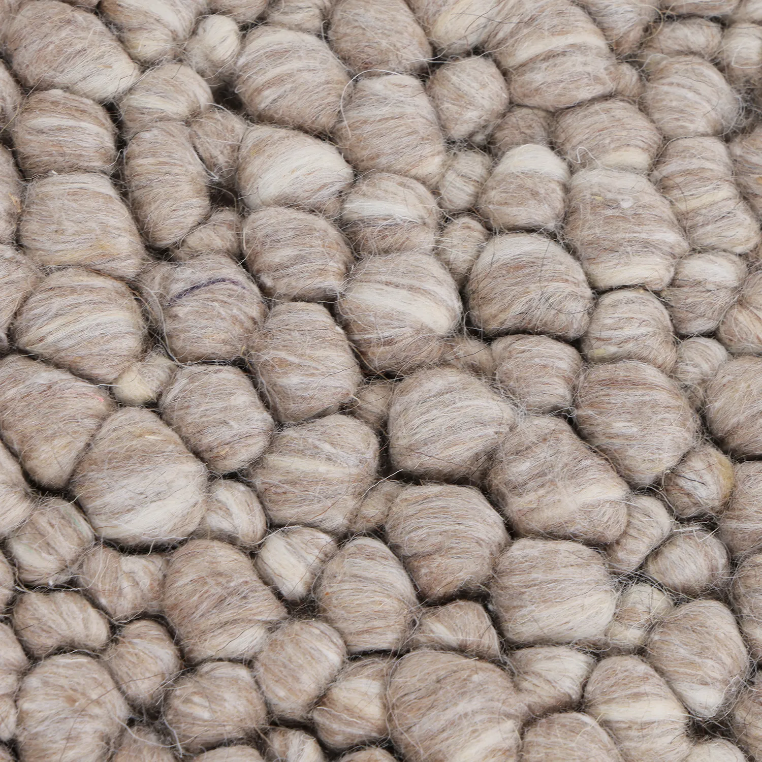 Dywan wełniany - Sala Irregular Wool Bubble (taupe/biały melanż)