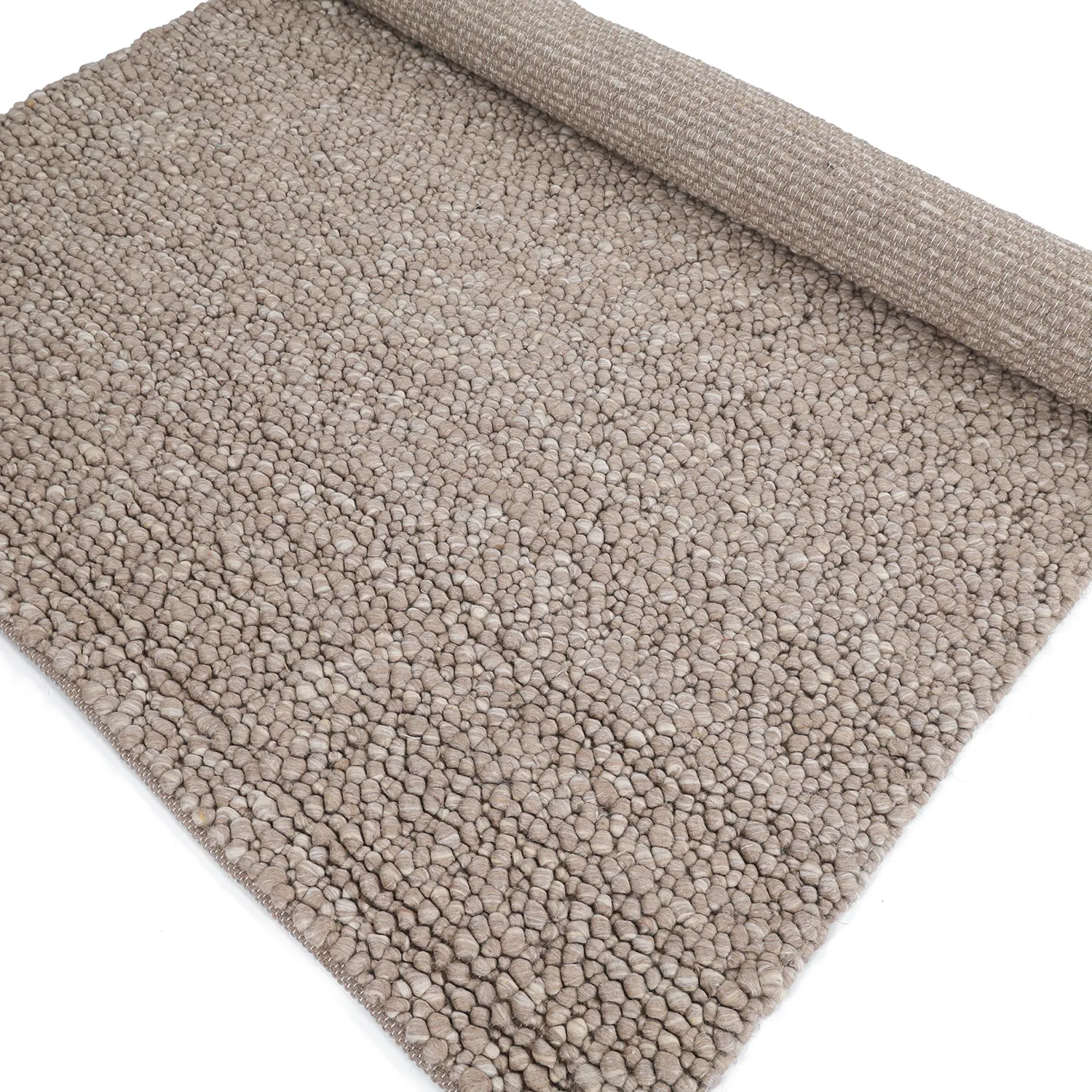 Dywan wełniany - Sala Irregular Wool Bubble (taupe/biały melanż)