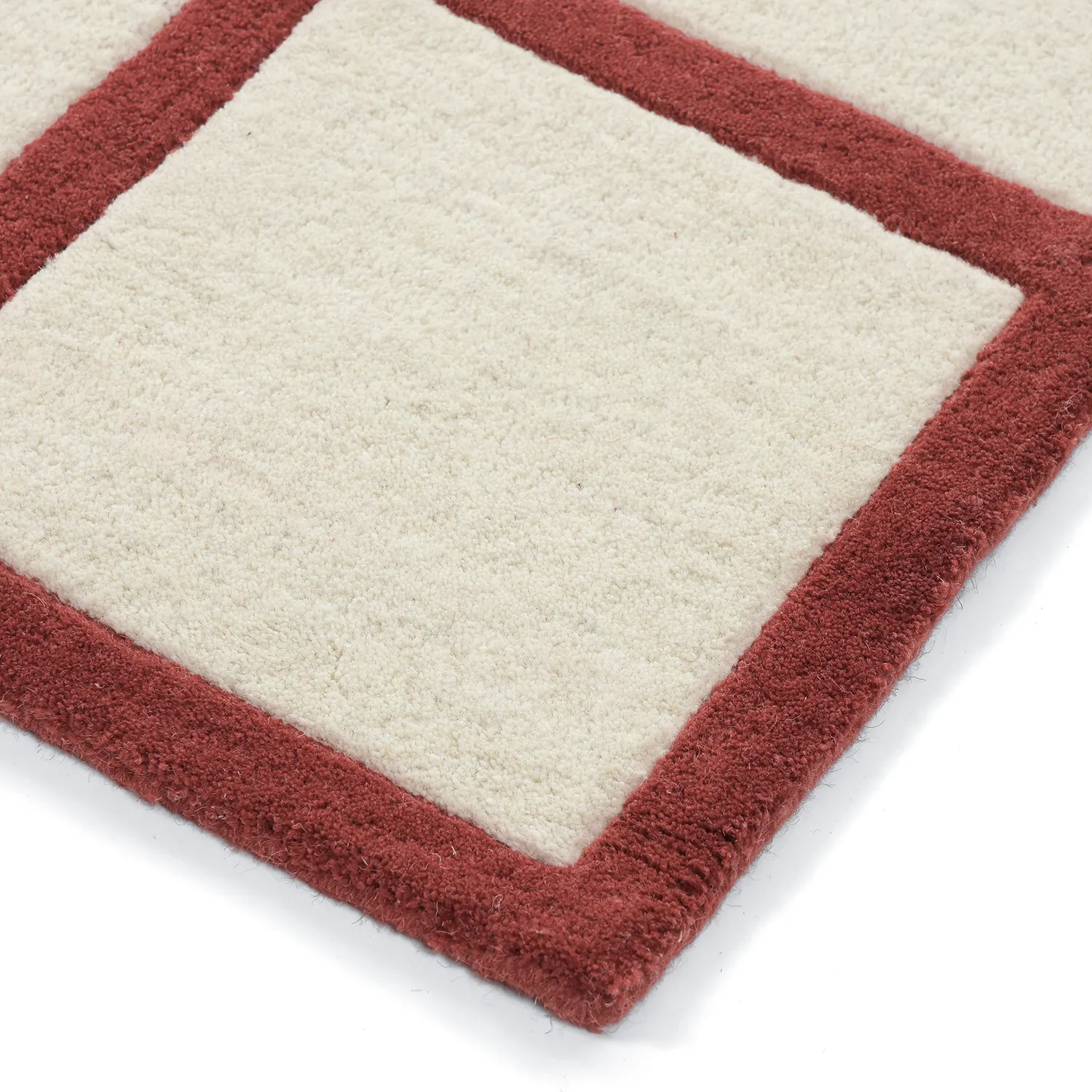Dywan wełniany - Syl Hand Tufted Wool Premium (czerwony/biały)
