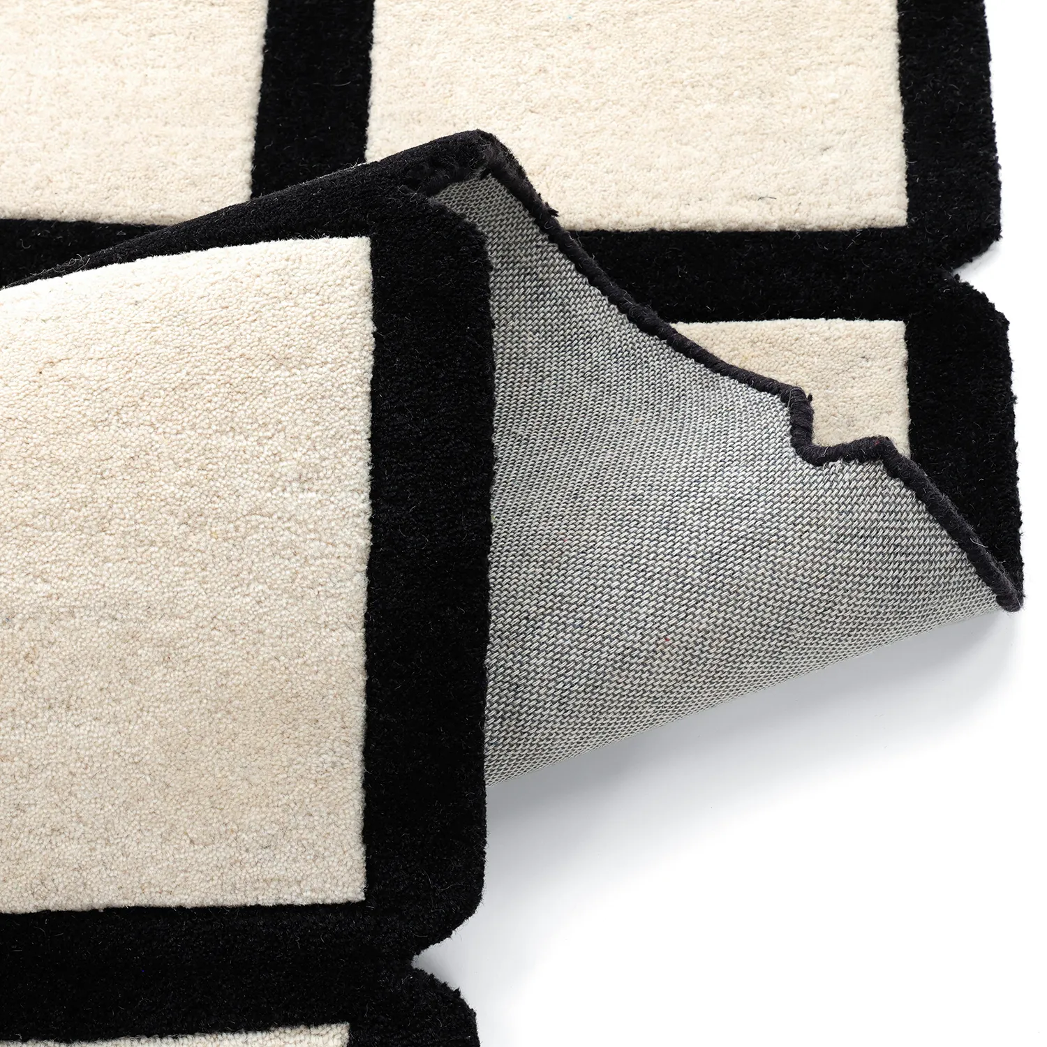 Dywan wełniany - Syl Hand Tufted Wool Premium (czarny/biały)