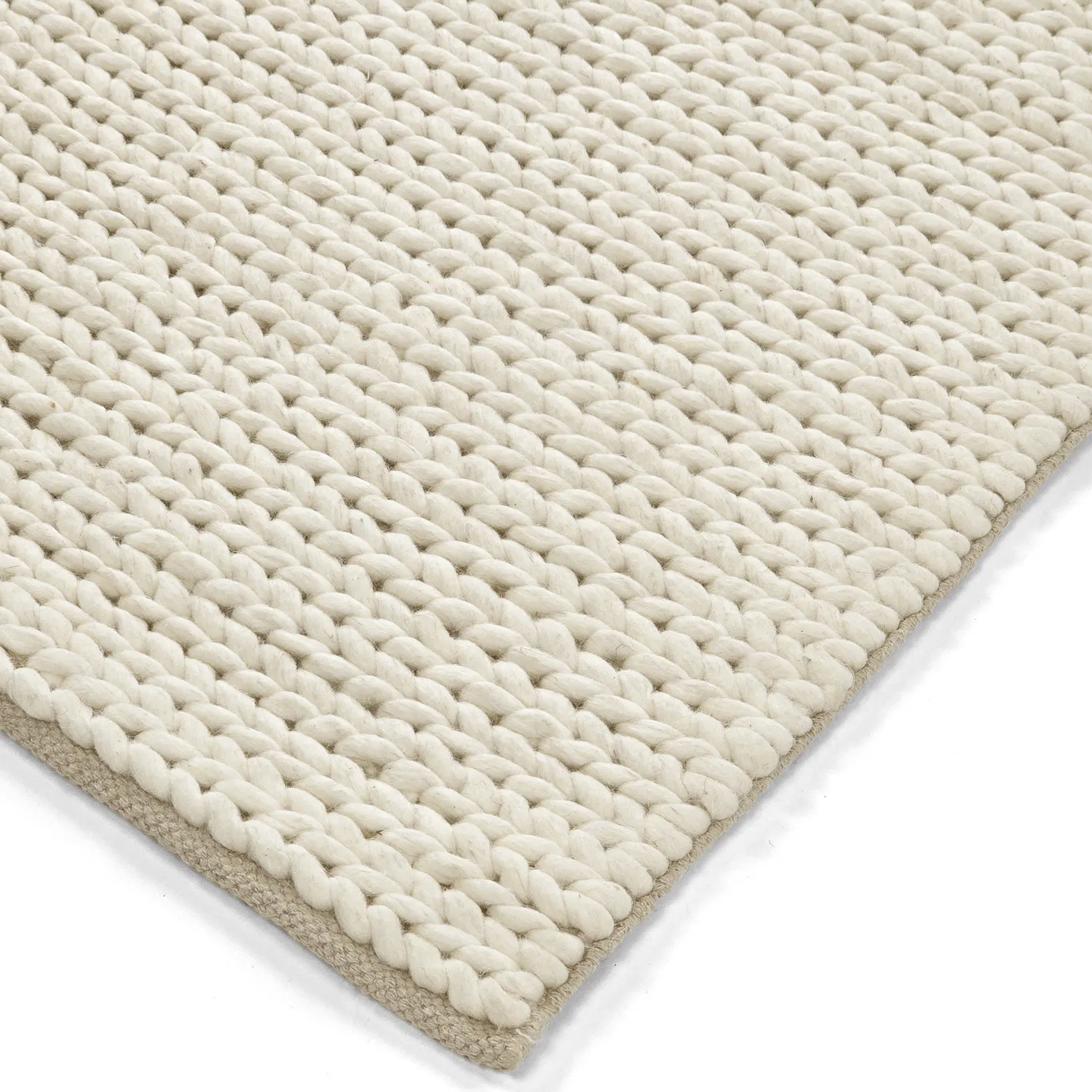 Dywan wełniany - Talvia Braided Wool (białawy)