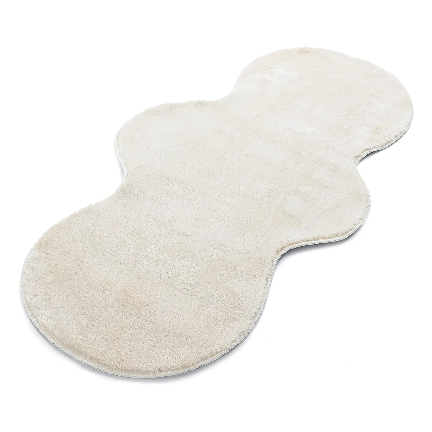 Falowany Dywan Chodnikowy - Aranga Super Soft Fur (beżowy)