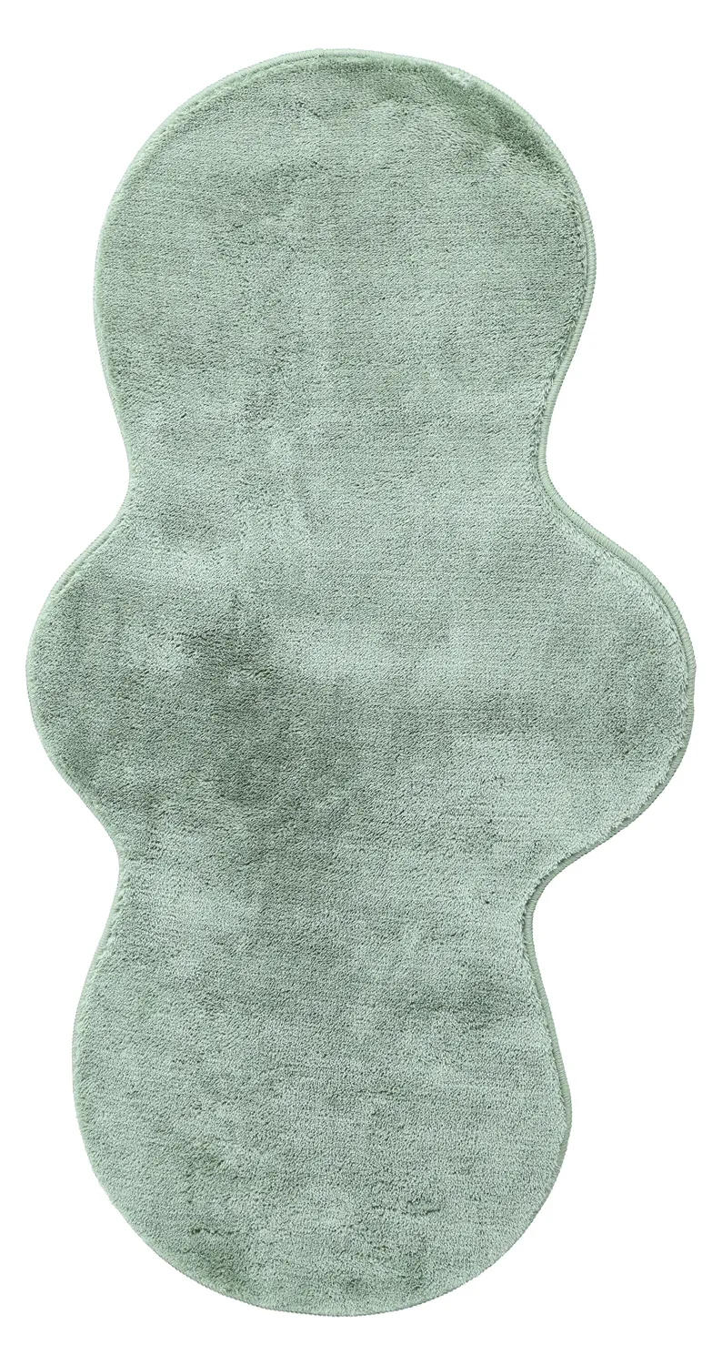 Falowany Dywan Chodnikowy - Aranga Super Soft Fur (zielony)