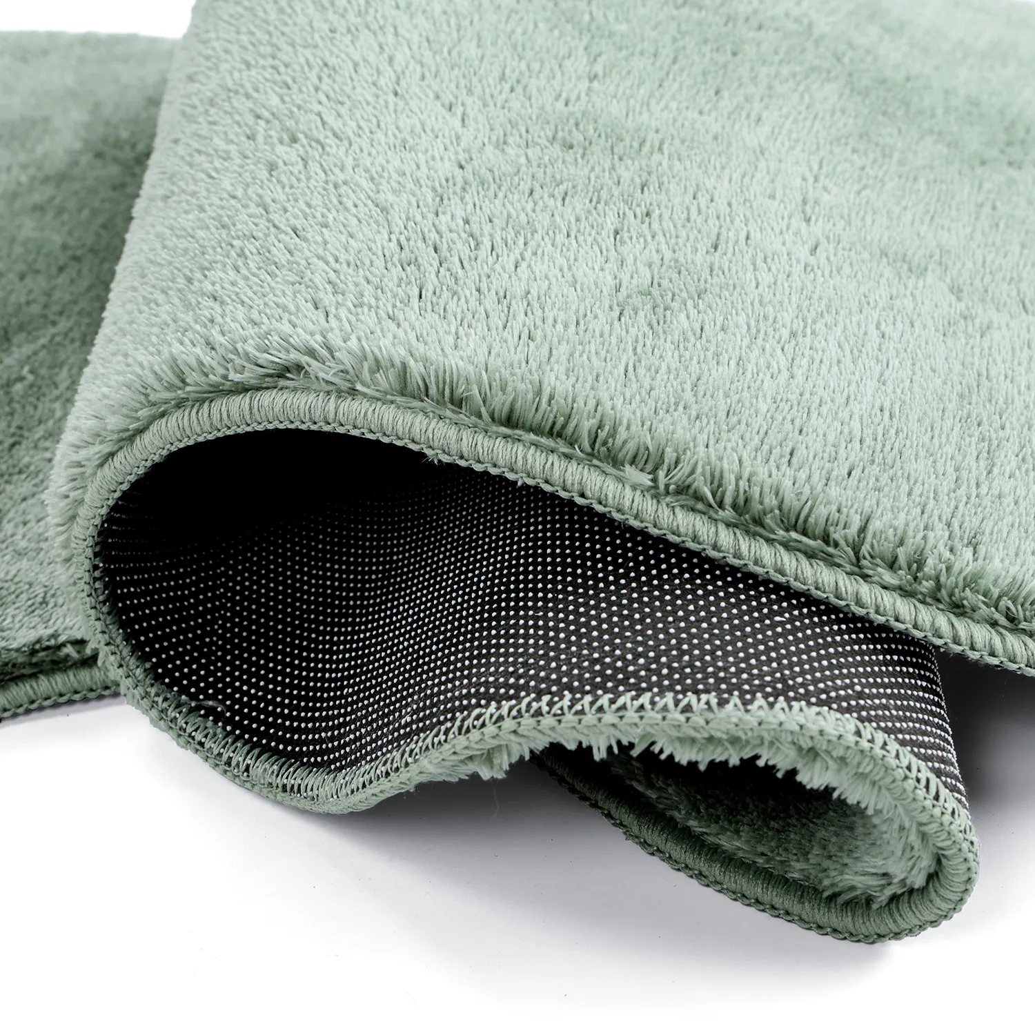 Falowany Dywan Chodnikowy - Aranga Super Soft Fur (zielony)