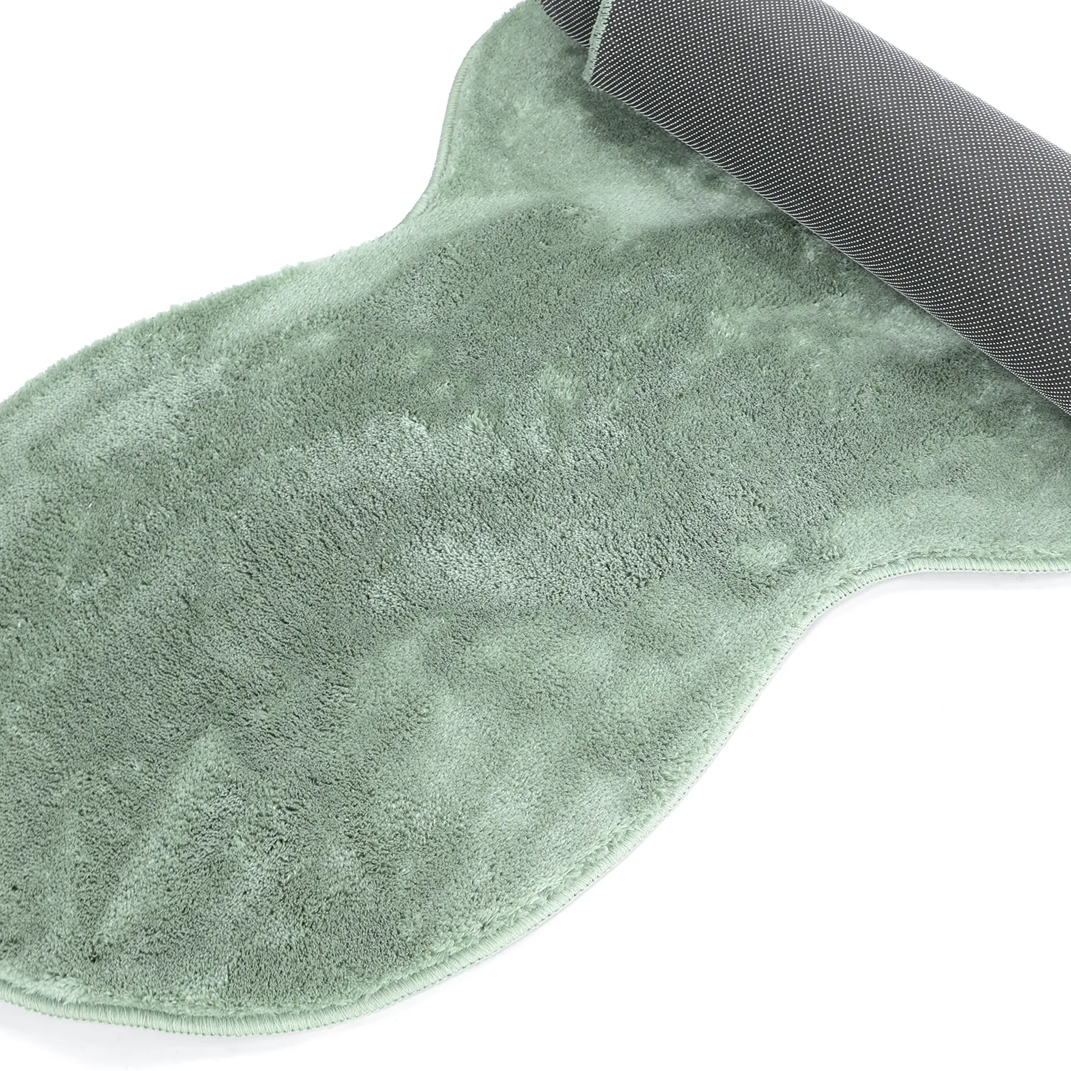 Falowany Dywan Chodnikowy - Aranga Super Soft Fur (zielony)