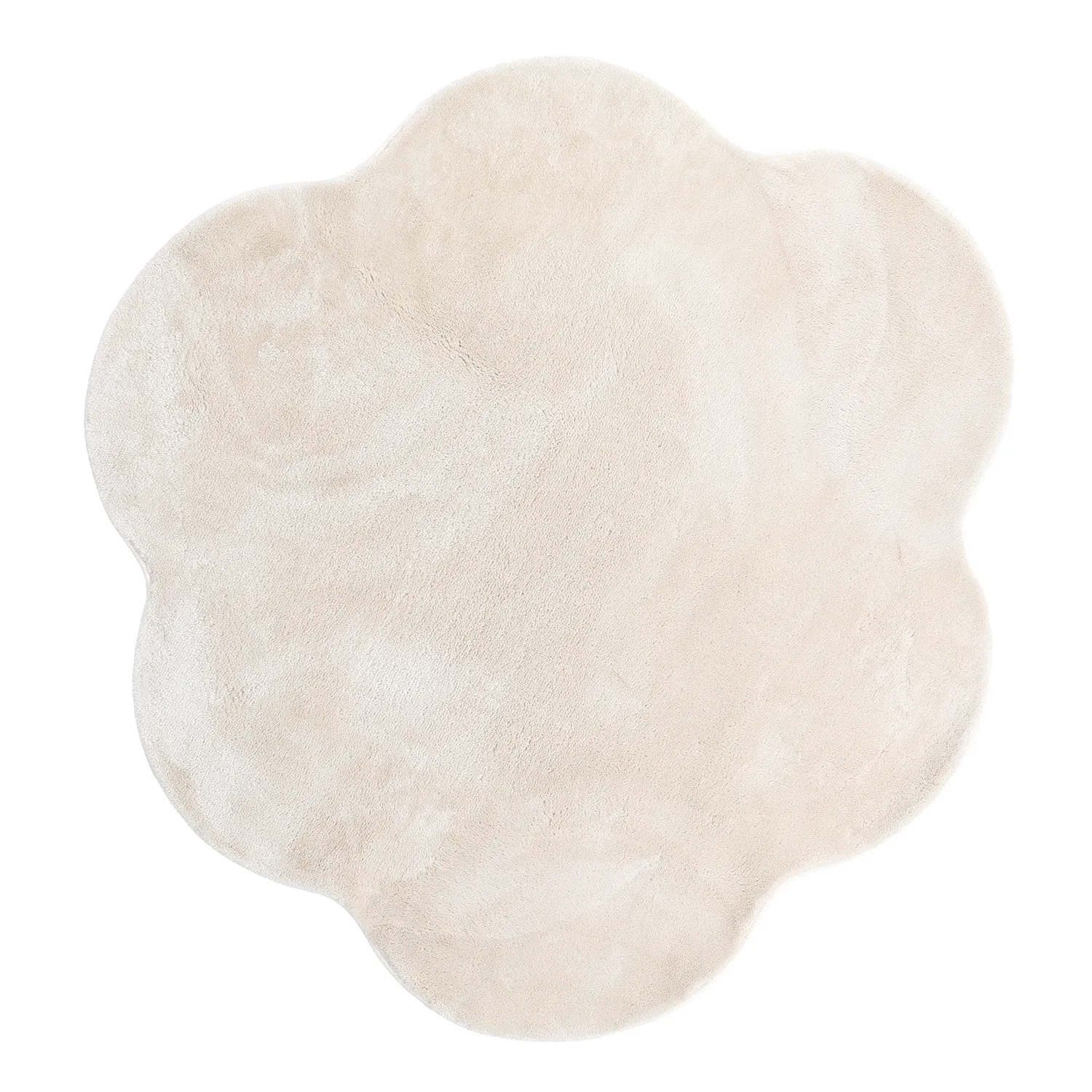 Okrągły Falowany Dywan - Aranga Super Soft Fur (beżowy)