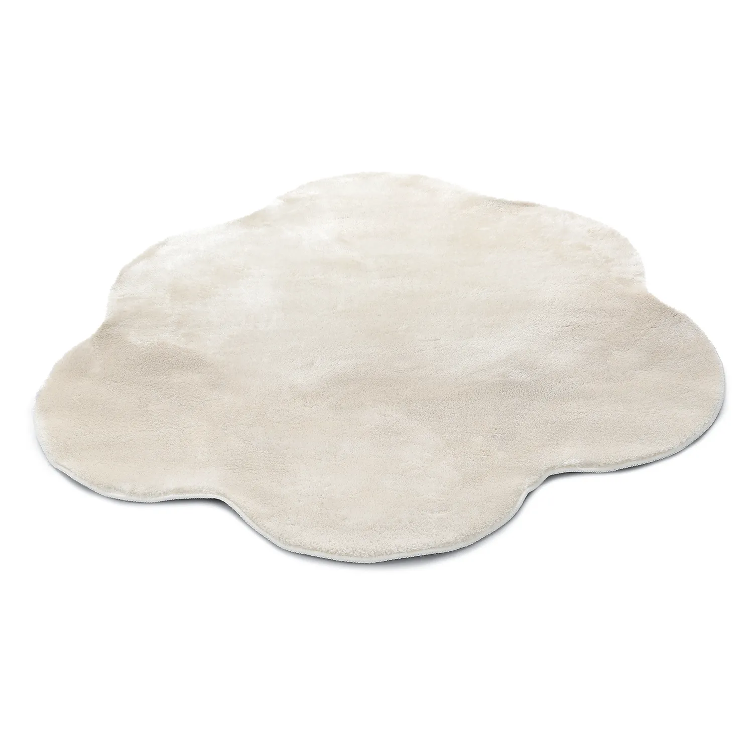 Okrągły Falowany Dywan - Aranga Super Soft Fur (beżowy)