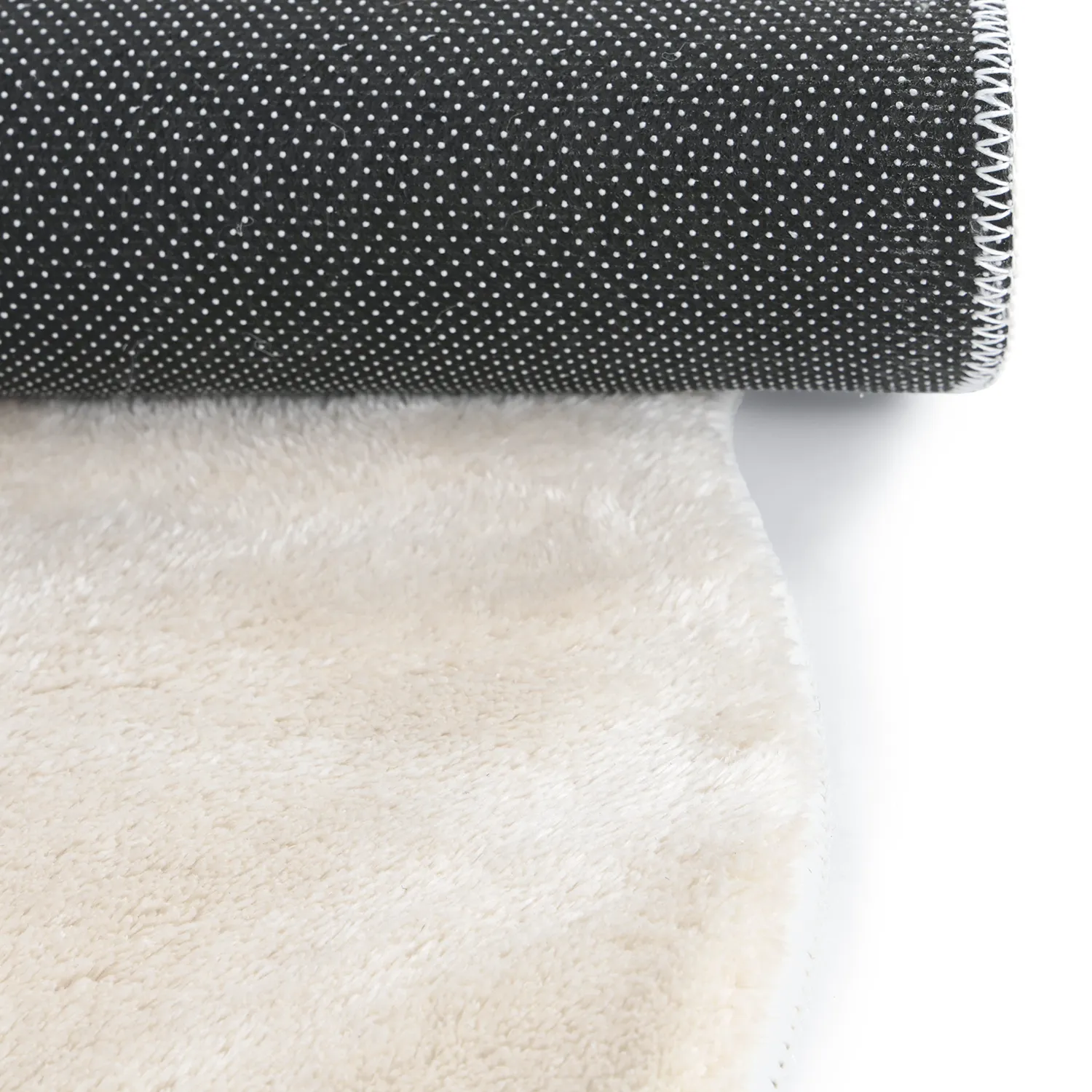 Okrągły Falowany Dywan - Aranga Super Soft Fur (beżowy)