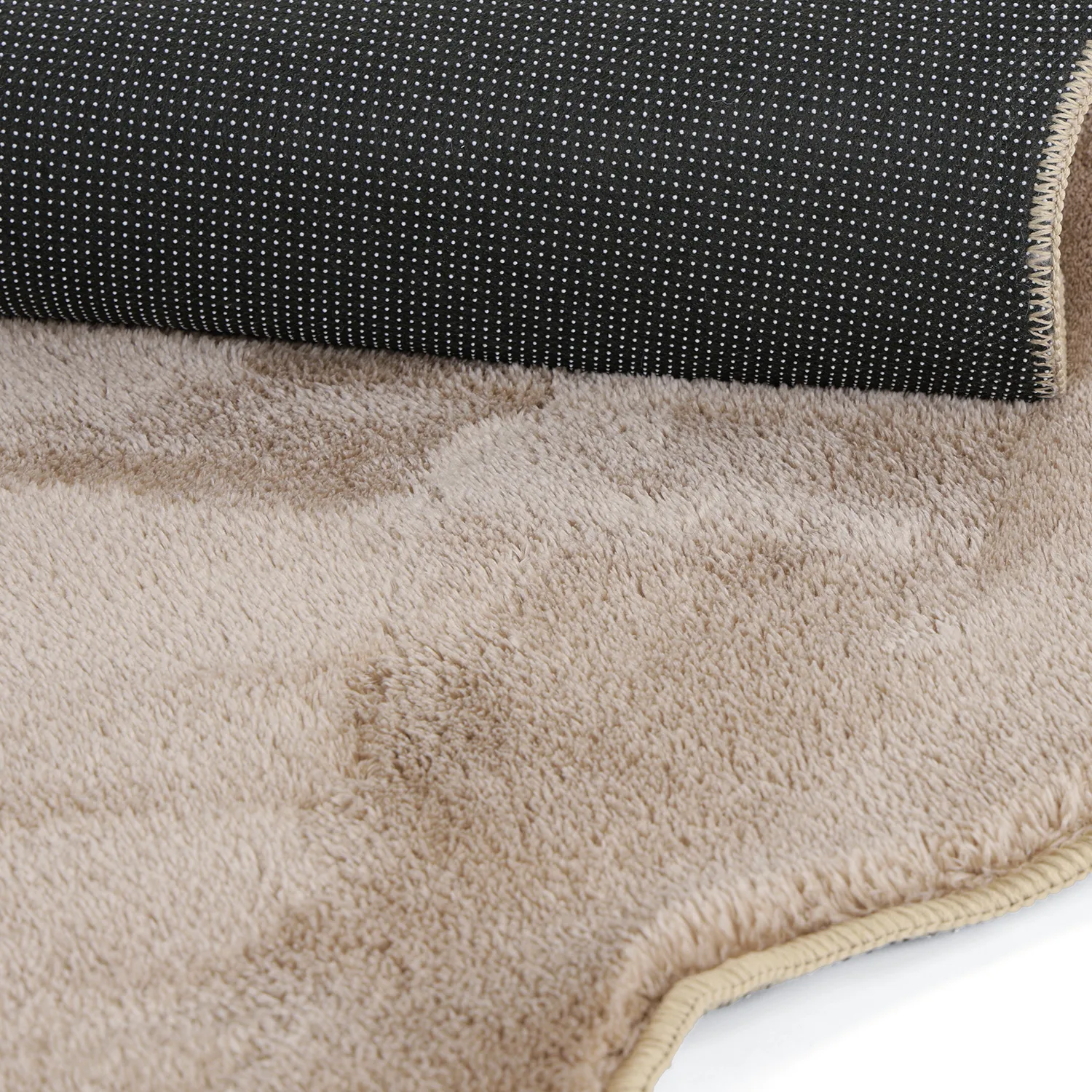 Okrągły Falowany Dywan - Aranga Super Soft Fur (brązowy)