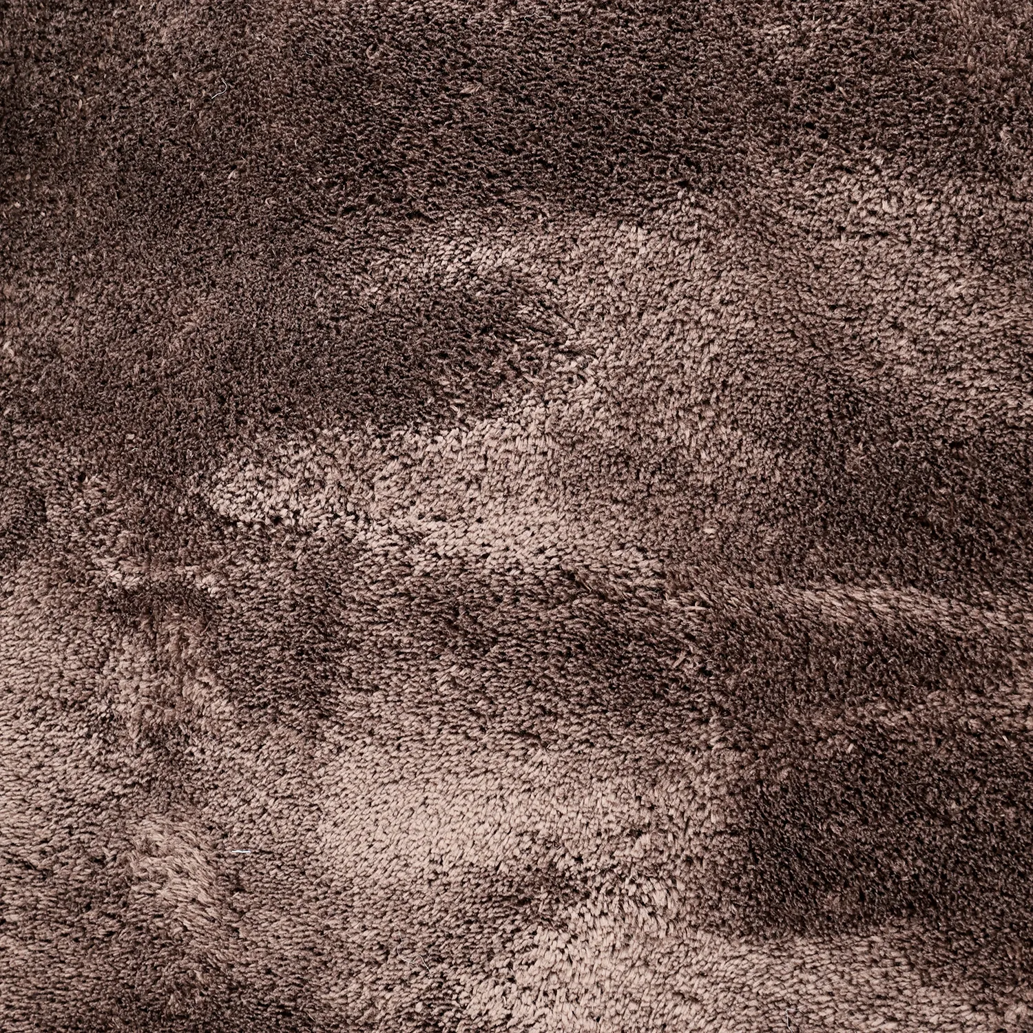 Okrągły Falowany Dywan - Aranga Super Soft Fur (ciemny brąz)