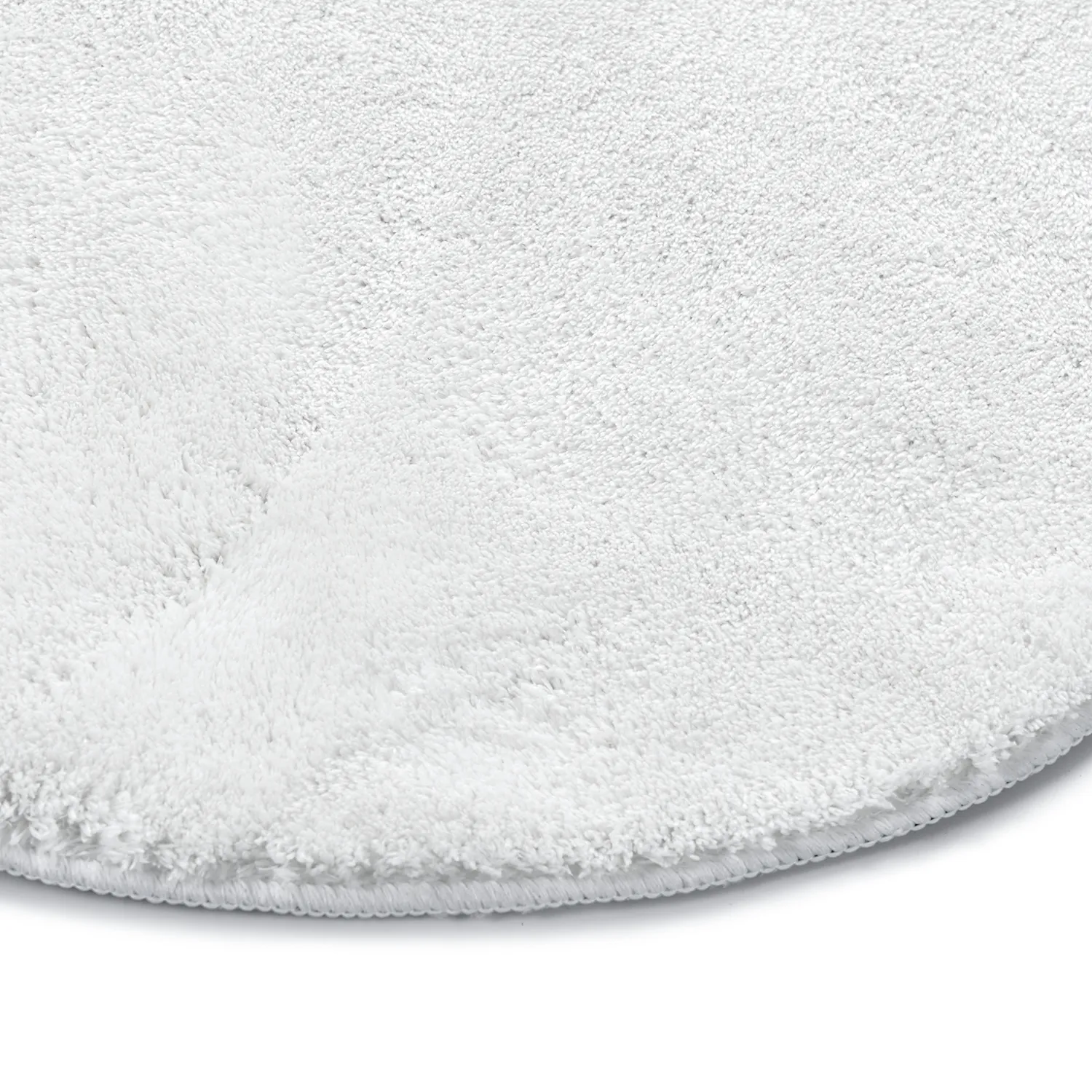 Okrągły Falowany Dywan - Aranga Super Soft Fur (biały)