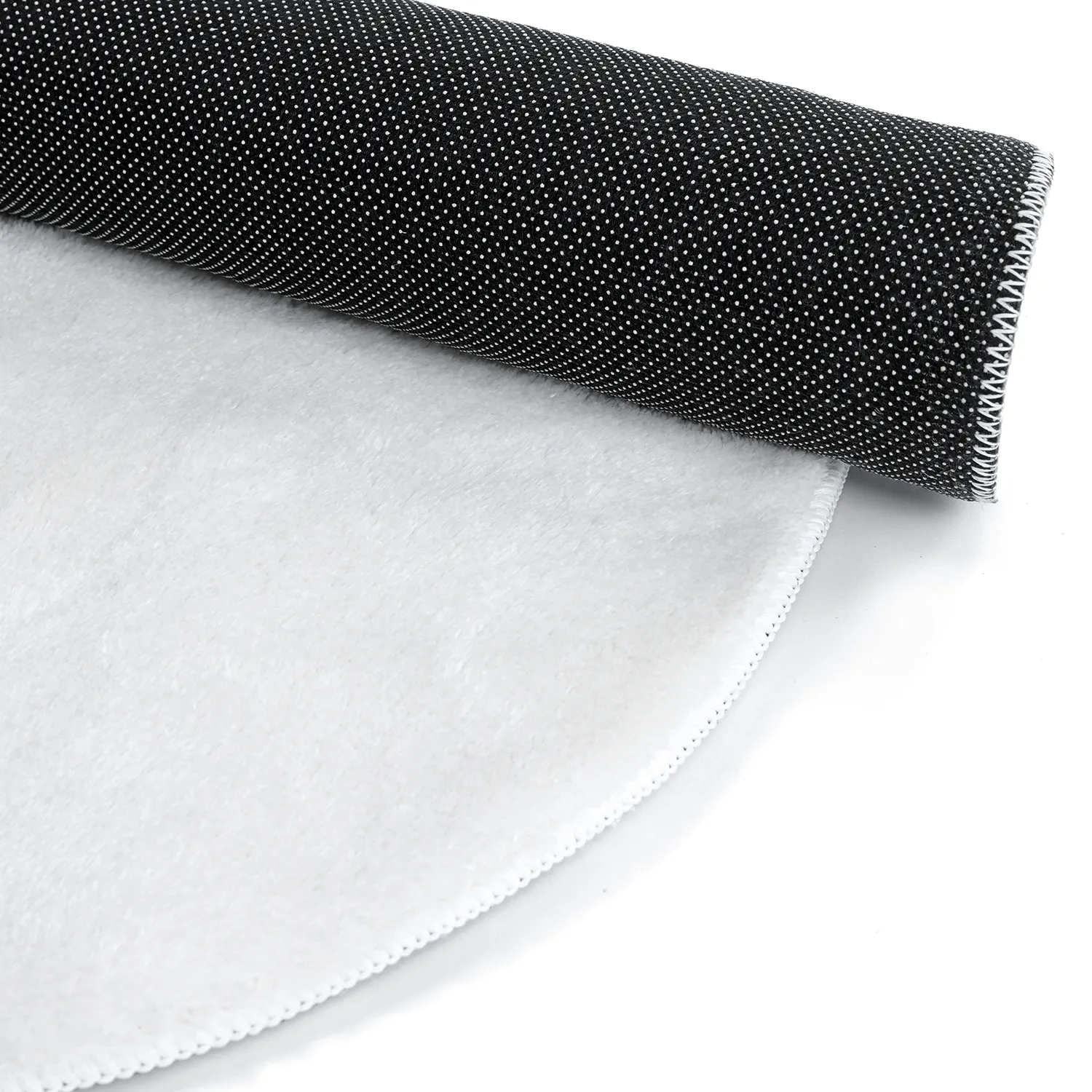 Okrągły Falowany Dywan - Aranga Super Soft Fur (biały)