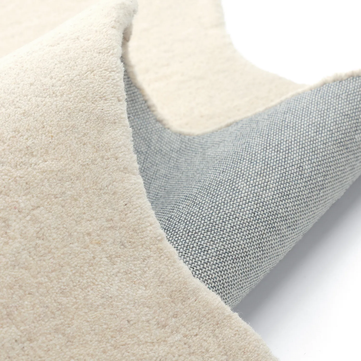 Falisty dywan wełniany - Diu Hand Tufted Wool Premium (krem)