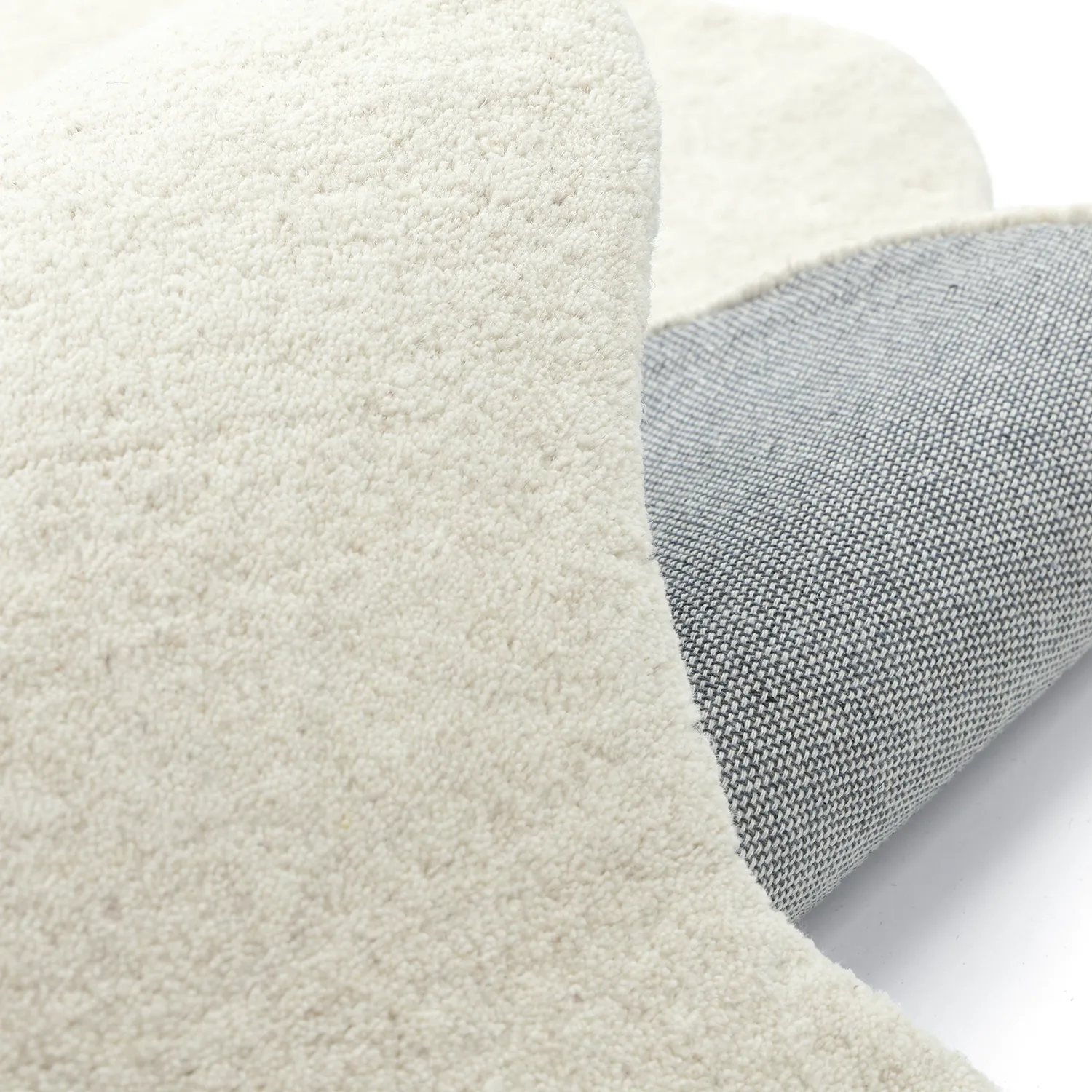 Falisty dywan wełniany - Diu Hand Tufted Wool Premium (biały)