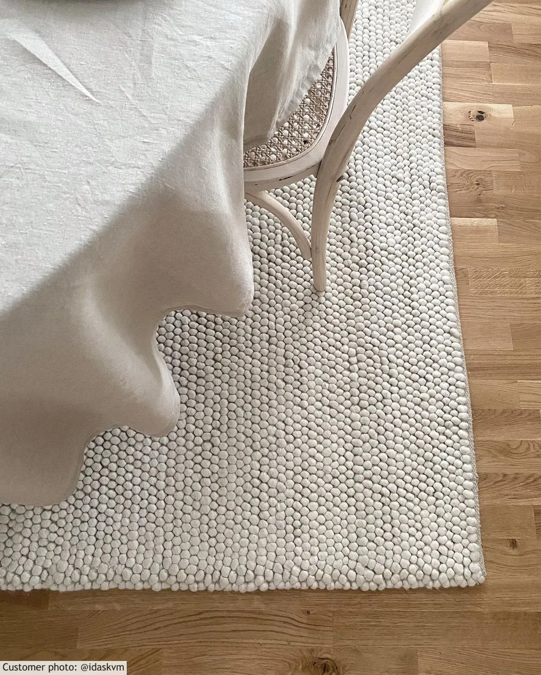 Dywan wełniany - Avafors Wool Bubble (beżowy)